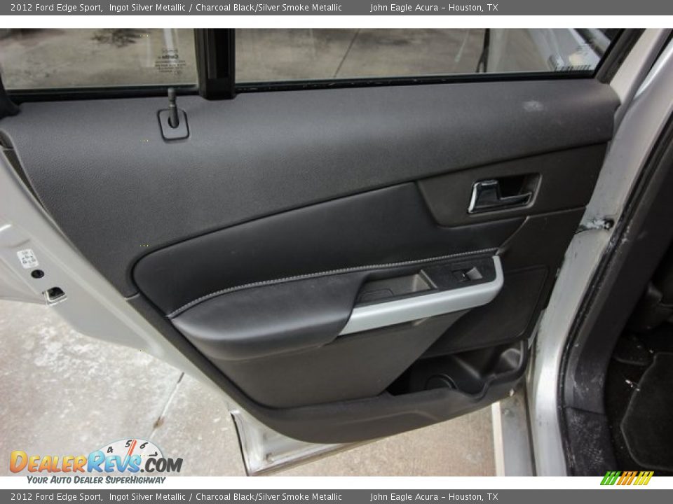 2012 Ford Edge Sport Ingot Silver Metallic / Charcoal Black/Silver Smoke Metallic Photo #22