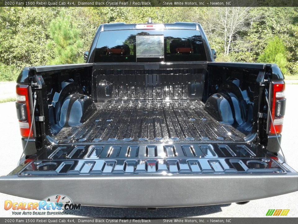 2020 Ram 1500 Rebel Quad Cab 4x4 Diamond Black Crystal Pearl / Red/Black Photo #13