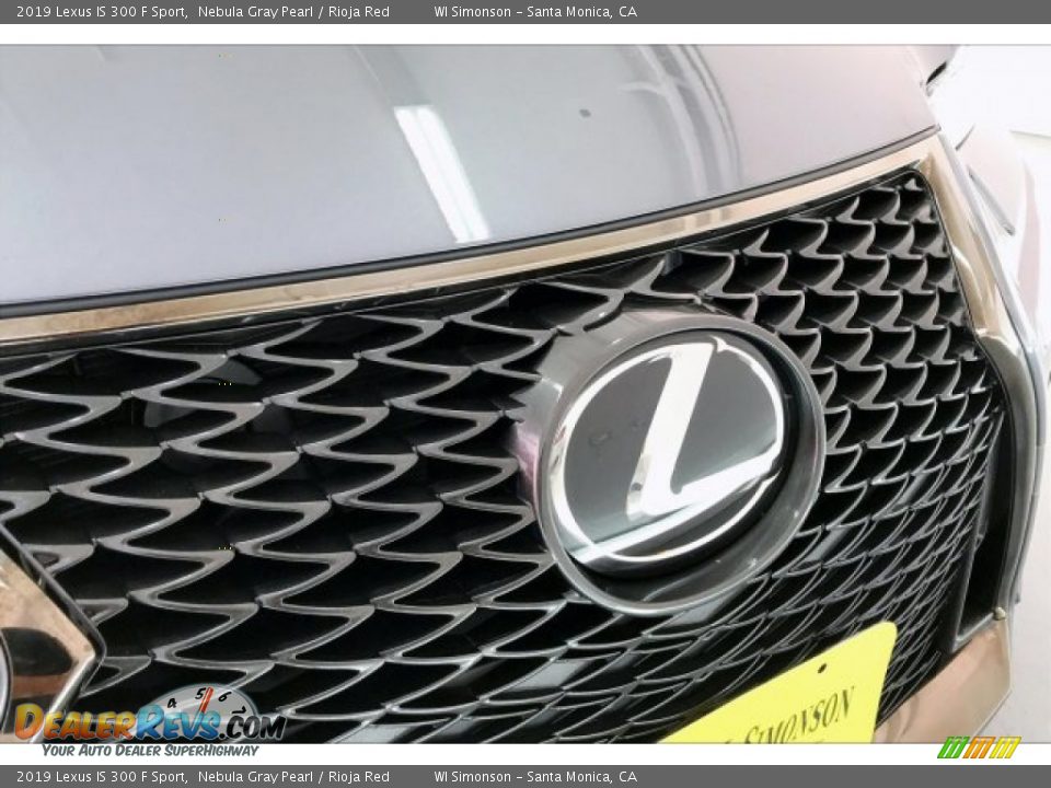 2019 Lexus IS 300 F Sport Nebula Gray Pearl / Rioja Red Photo #33