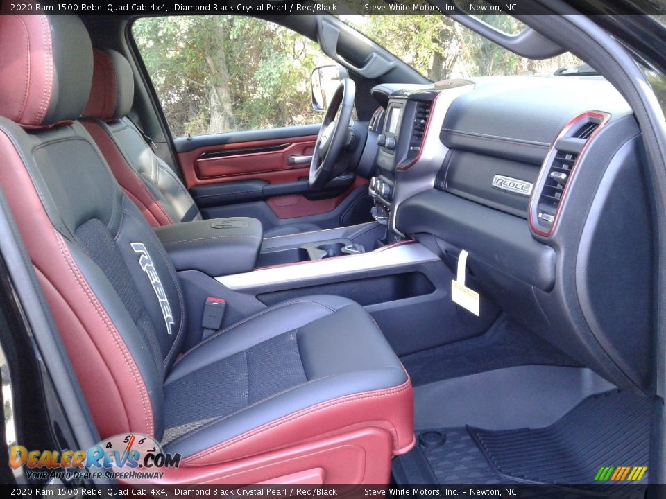 Red/Black Interior - 2020 Ram 1500 Rebel Quad Cab 4x4 Photo #15