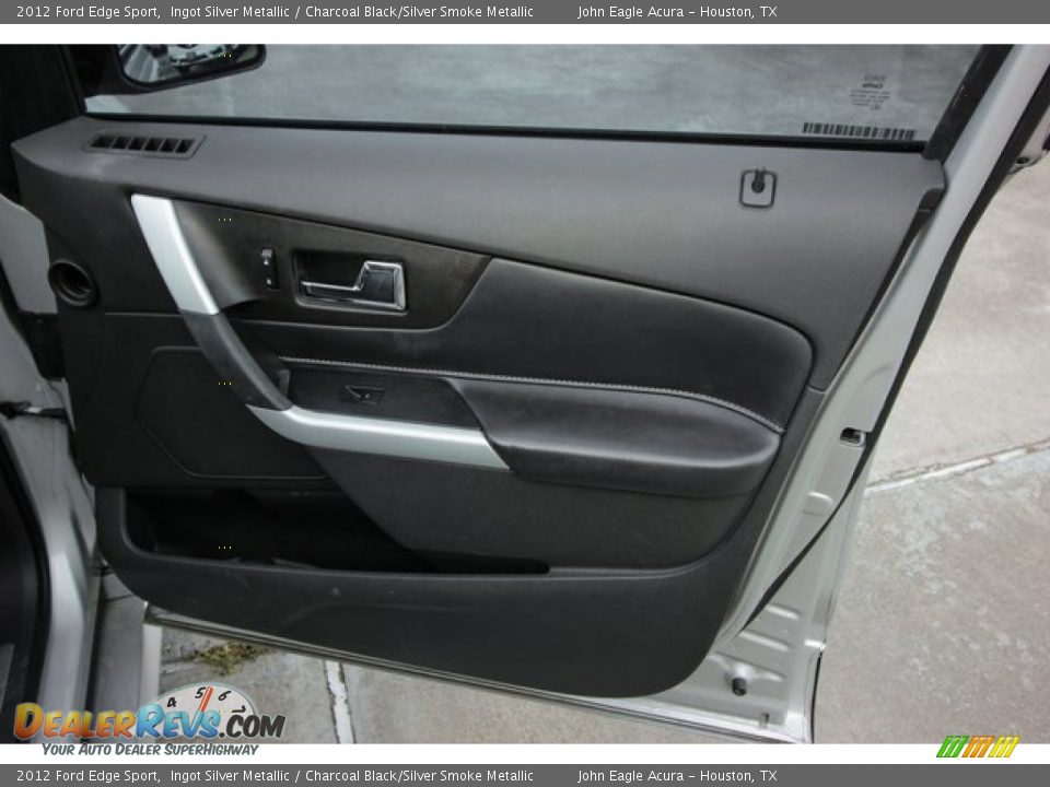 2012 Ford Edge Sport Ingot Silver Metallic / Charcoal Black/Silver Smoke Metallic Photo #26