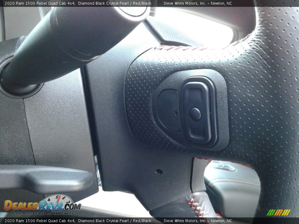 2020 Ram 1500 Rebel Quad Cab 4x4 Diamond Black Crystal Pearl / Red/Black Photo #16