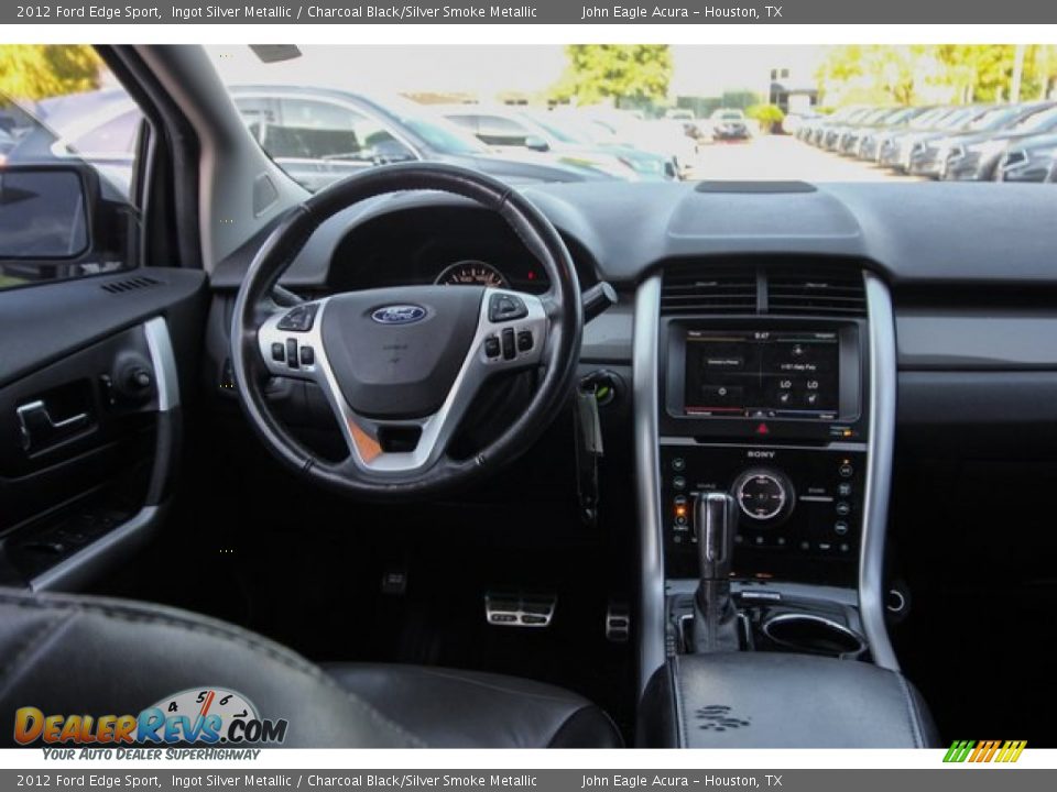 2012 Ford Edge Sport Ingot Silver Metallic / Charcoal Black/Silver Smoke Metallic Photo #28