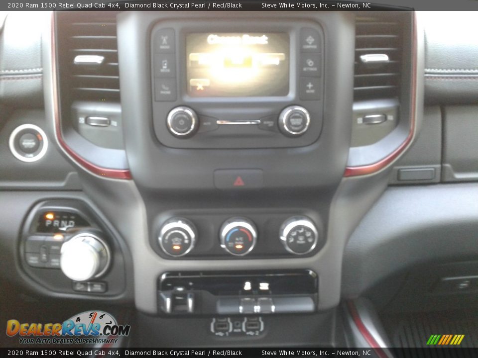 2020 Ram 1500 Rebel Quad Cab 4x4 Diamond Black Crystal Pearl / Red/Black Photo #20