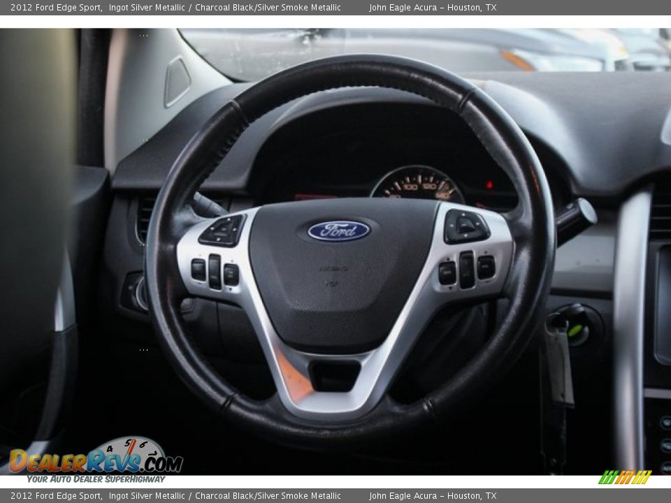 2012 Ford Edge Sport Ingot Silver Metallic / Charcoal Black/Silver Smoke Metallic Photo #29
