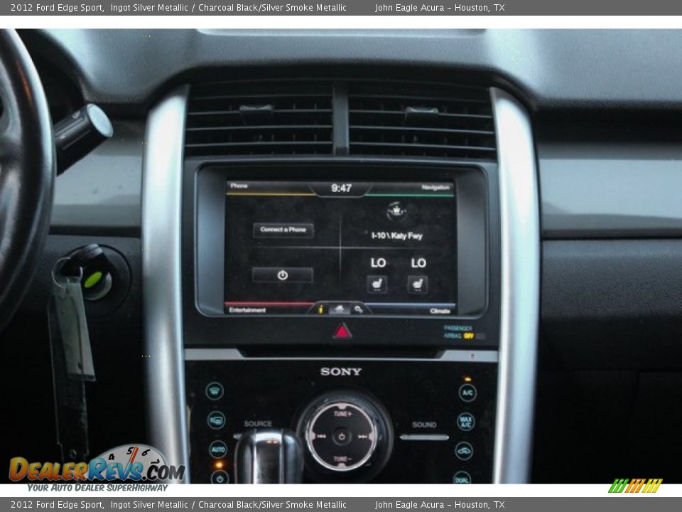 2012 Ford Edge Sport Ingot Silver Metallic / Charcoal Black/Silver Smoke Metallic Photo #30