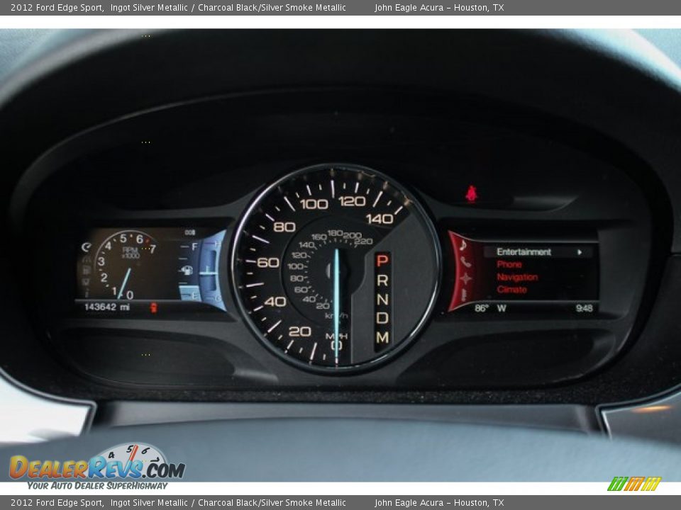 2012 Ford Edge Sport Ingot Silver Metallic / Charcoal Black/Silver Smoke Metallic Photo #36