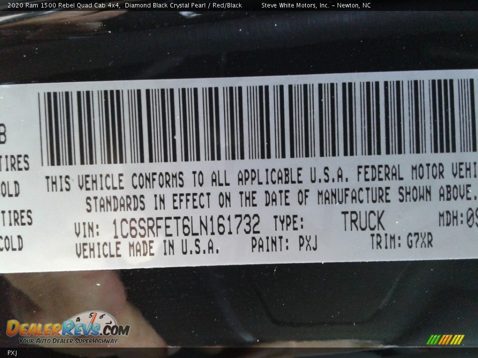 Ram Color Code PXJ Diamond Black Crystal Pearl