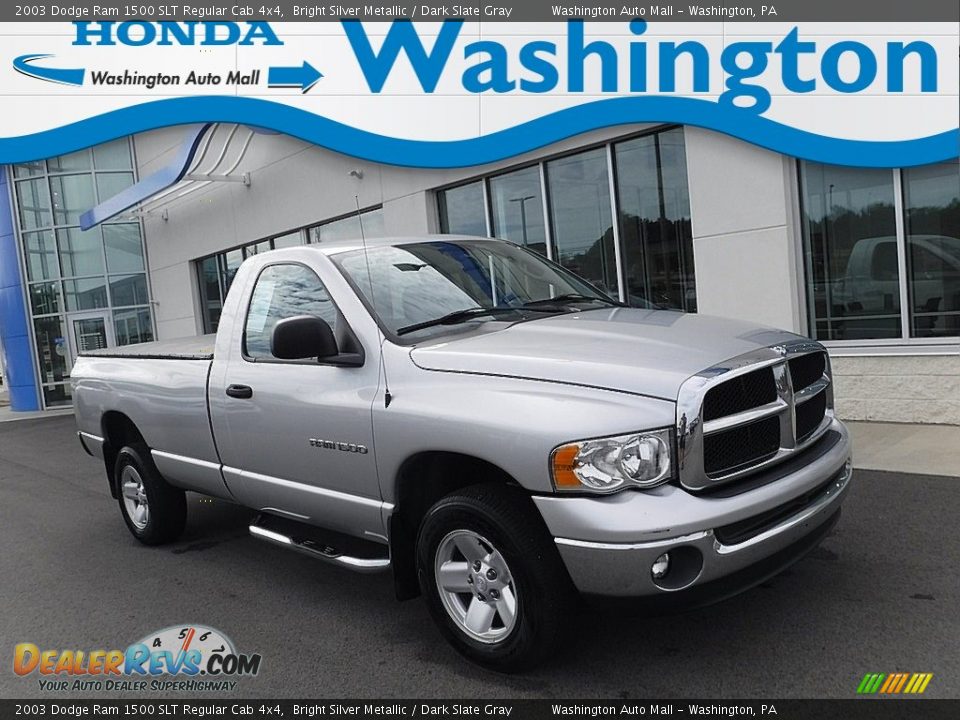 2003 Dodge Ram 1500 SLT Regular Cab 4x4 Bright Silver Metallic / Dark Slate Gray Photo #1