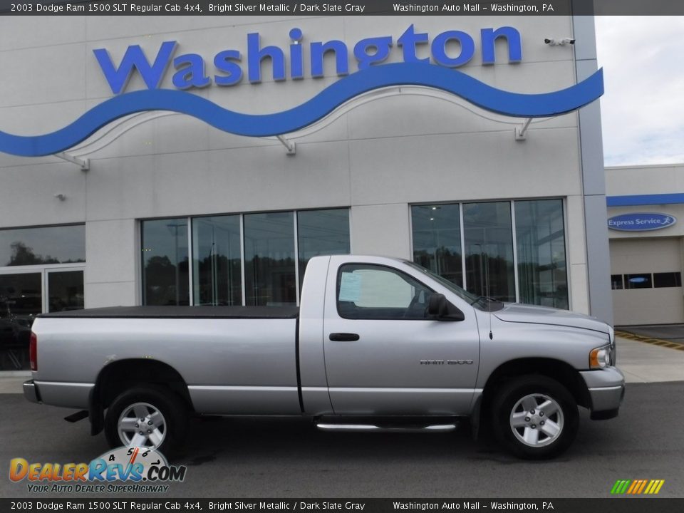 2003 Dodge Ram 1500 SLT Regular Cab 4x4 Bright Silver Metallic / Dark Slate Gray Photo #2