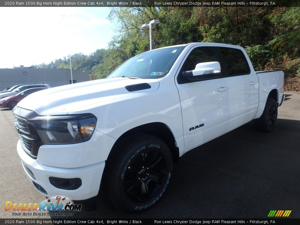 2020 Ram 1500 Big Horn Night Edition Crew Cab 4x4 Bright White / Black Photo #1