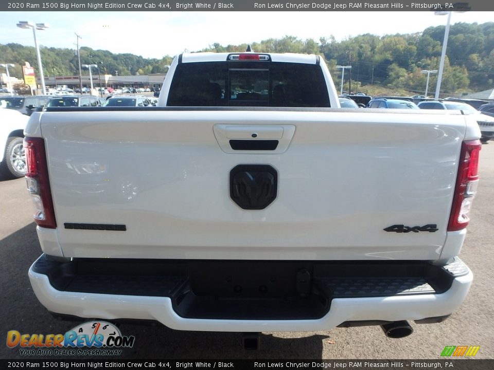 2020 Ram 1500 Big Horn Night Edition Crew Cab 4x4 Bright White / Black Photo #4