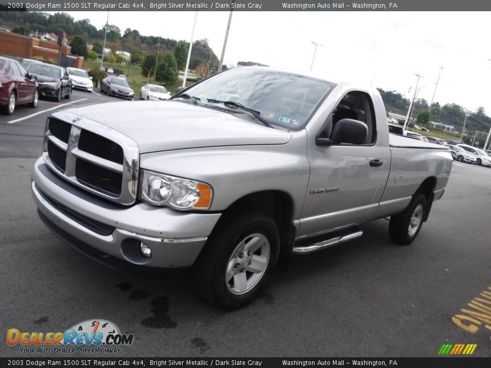 2003 Dodge Ram 1500 SLT Regular Cab 4x4 Bright Silver Metallic / Dark Slate Gray Photo #7