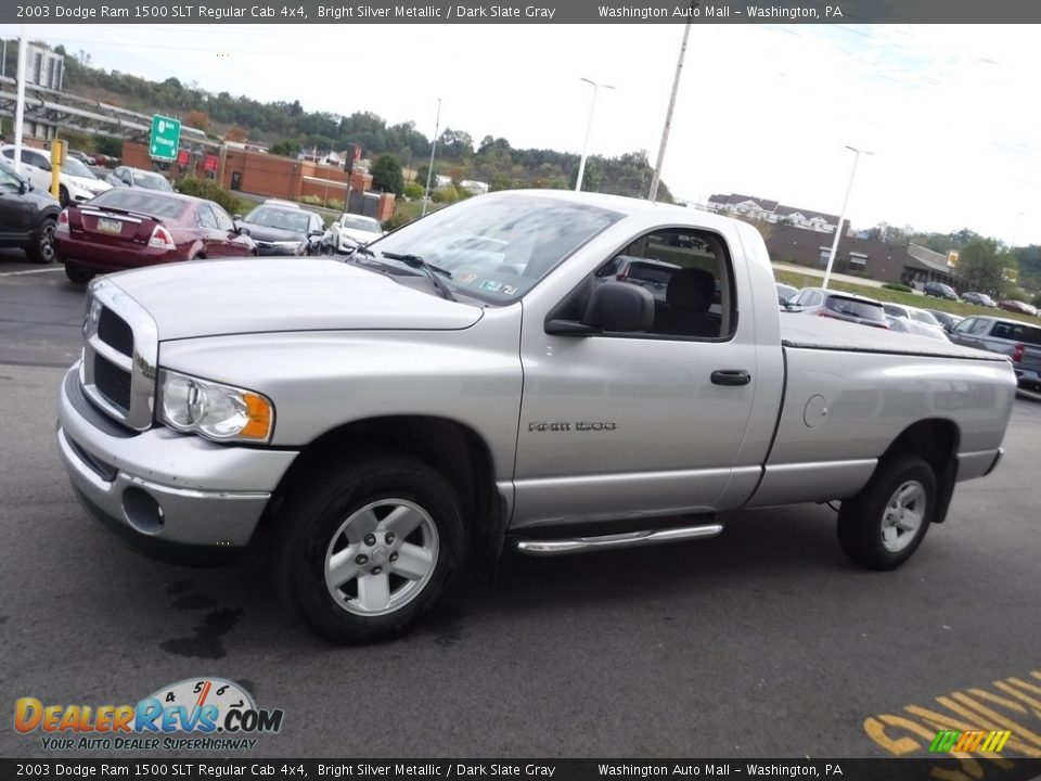 2003 Dodge Ram 1500 SLT Regular Cab 4x4 Bright Silver Metallic / Dark Slate Gray Photo #8
