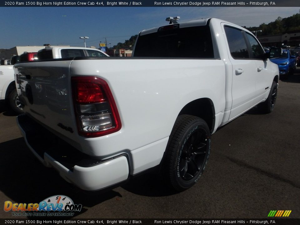 2020 Ram 1500 Big Horn Night Edition Crew Cab 4x4 Bright White / Black Photo #6