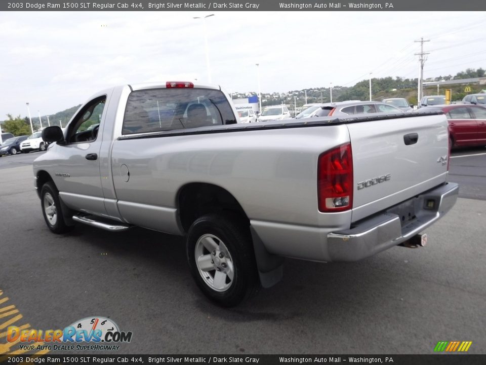2003 Dodge Ram 1500 SLT Regular Cab 4x4 Bright Silver Metallic / Dark Slate Gray Photo #9