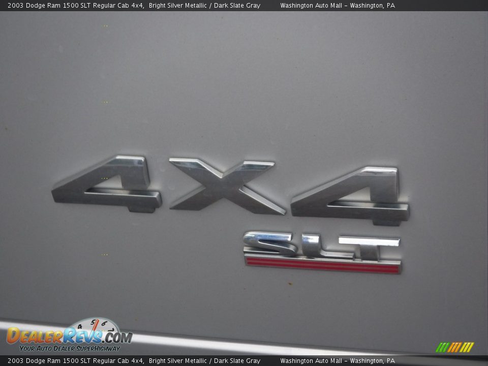 2003 Dodge Ram 1500 SLT Regular Cab 4x4 Bright Silver Metallic / Dark Slate Gray Photo #11