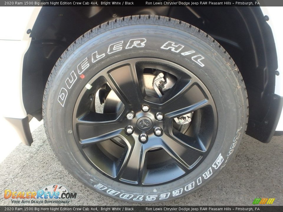 2020 Ram 1500 Big Horn Night Edition Crew Cab 4x4 Bright White / Black Photo #10