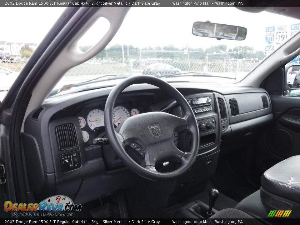 2003 Dodge Ram 1500 SLT Regular Cab 4x4 Bright Silver Metallic / Dark Slate Gray Photo #14