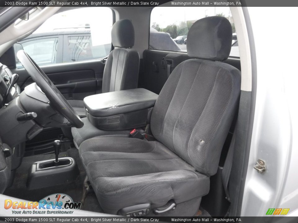 2003 Dodge Ram 1500 SLT Regular Cab 4x4 Bright Silver Metallic / Dark Slate Gray Photo #15