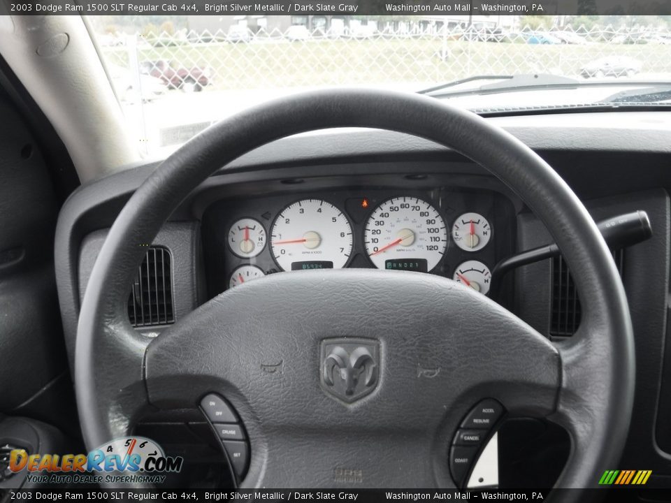 2003 Dodge Ram 1500 SLT Regular Cab 4x4 Bright Silver Metallic / Dark Slate Gray Photo #21