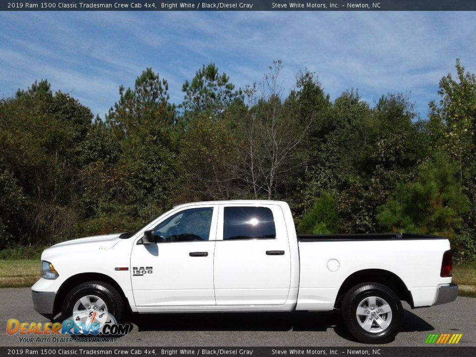 2019 Ram 1500 Classic Tradesman Crew Cab 4x4 Bright White / Black/Diesel Gray Photo #1