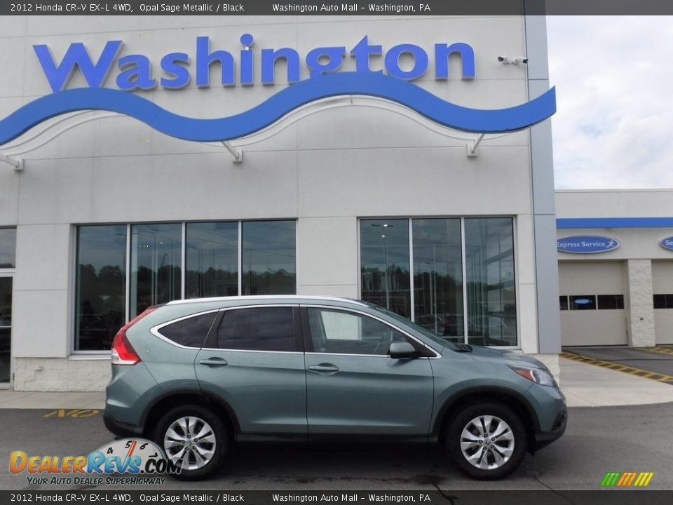 2012 Honda CR-V EX-L 4WD Opal Sage Metallic / Black Photo #2