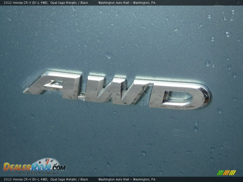 2012 Honda CR-V EX-L 4WD Opal Sage Metallic / Black Photo #10