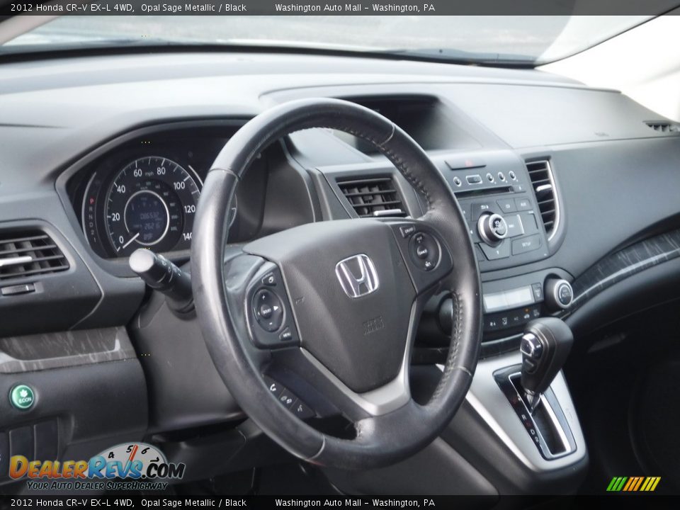 2012 Honda CR-V EX-L 4WD Opal Sage Metallic / Black Photo #13