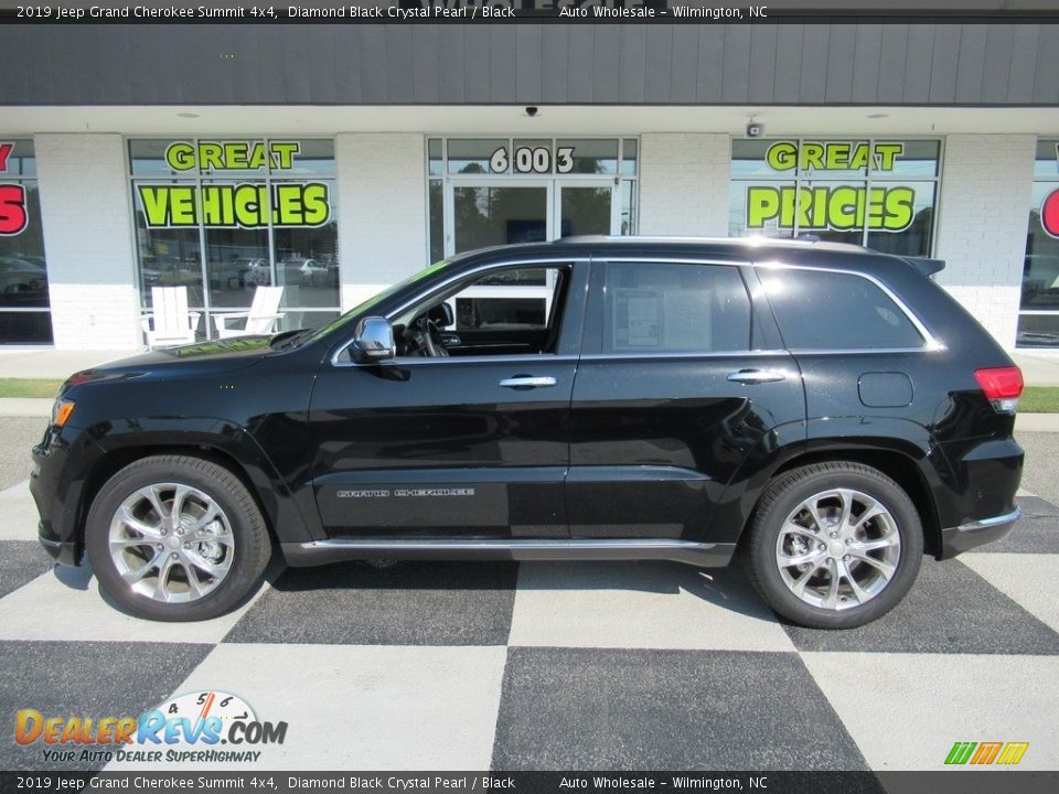 2019 Jeep Grand Cherokee Summit 4x4 Diamond Black Crystal Pearl / Black Photo #1