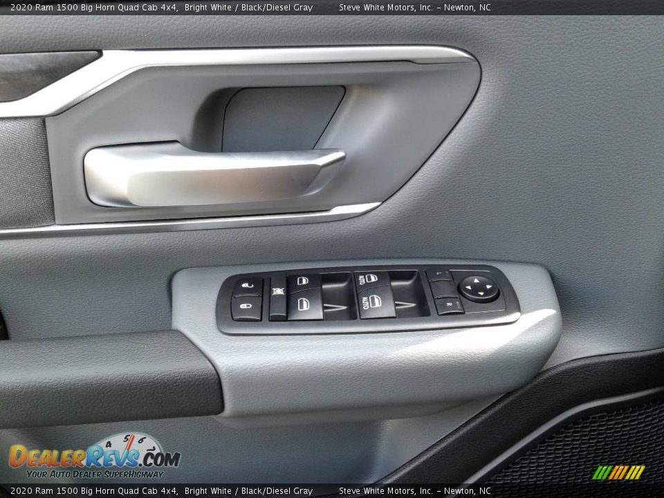 2020 Ram 1500 Big Horn Quad Cab 4x4 Bright White / Black/Diesel Gray Photo #9