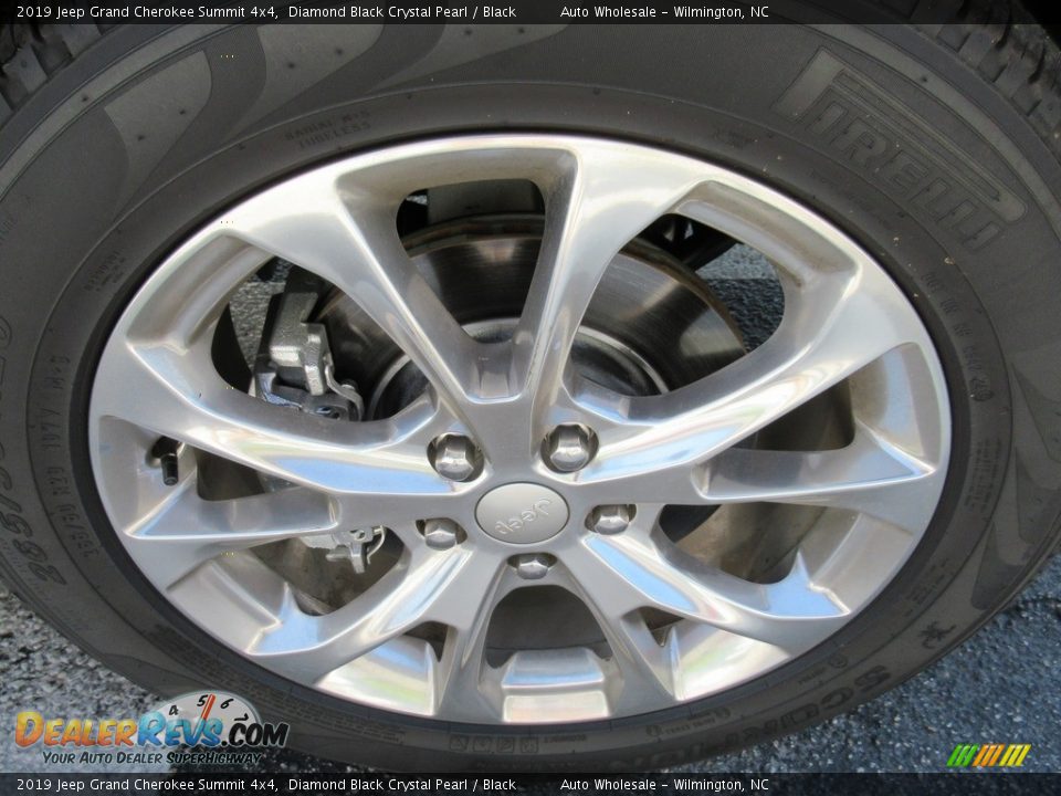 2019 Jeep Grand Cherokee Summit 4x4 Diamond Black Crystal Pearl / Black Photo #7