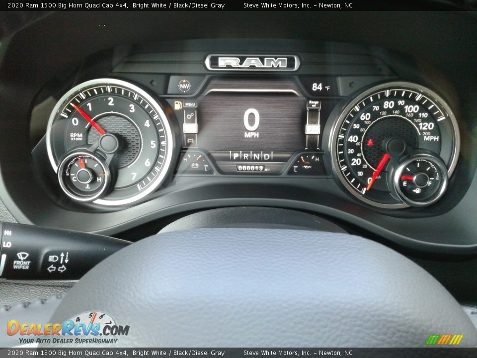 2020 Ram 1500 Big Horn Quad Cab 4x4 Bright White / Black/Diesel Gray Photo #19