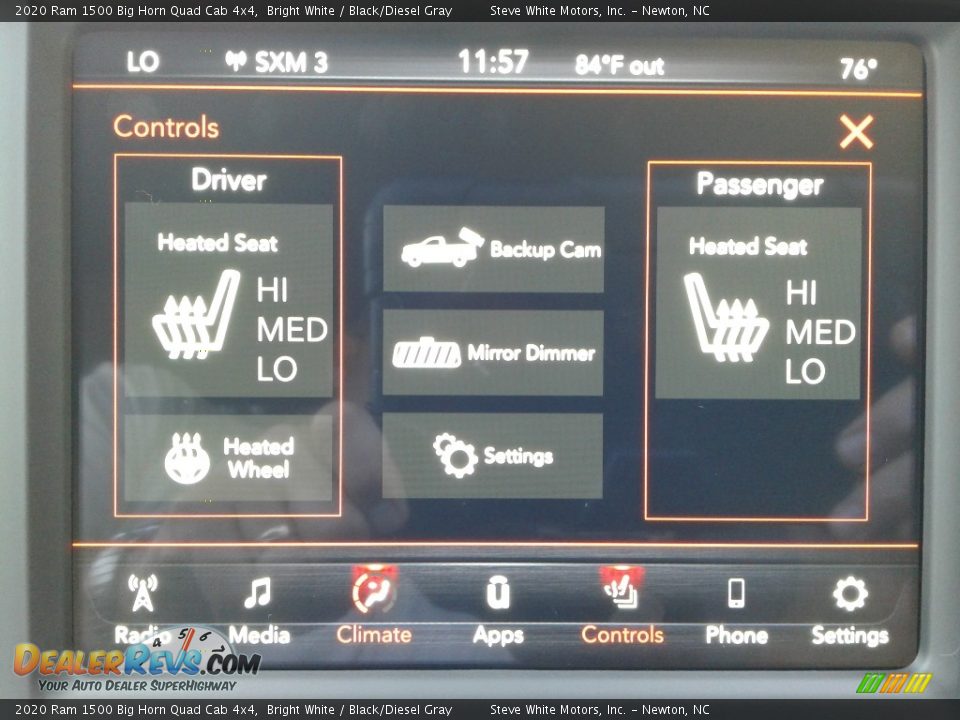 2020 Ram 1500 Big Horn Quad Cab 4x4 Bright White / Black/Diesel Gray Photo #24