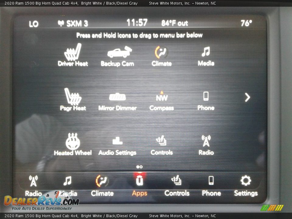 2020 Ram 1500 Big Horn Quad Cab 4x4 Bright White / Black/Diesel Gray Photo #25