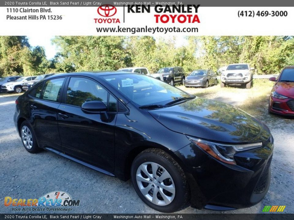 2020 Toyota Corolla LE Black Sand Pearl / Light Gray Photo #1
