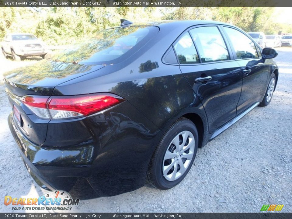2020 Toyota Corolla LE Black Sand Pearl / Light Gray Photo #3