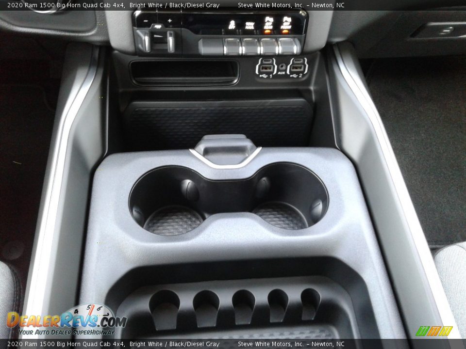 2020 Ram 1500 Big Horn Quad Cab 4x4 Bright White / Black/Diesel Gray Photo #28