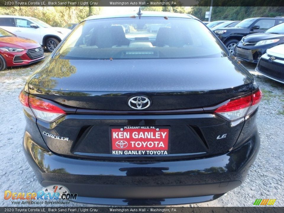 2020 Toyota Corolla LE Black Sand Pearl / Light Gray Photo #4