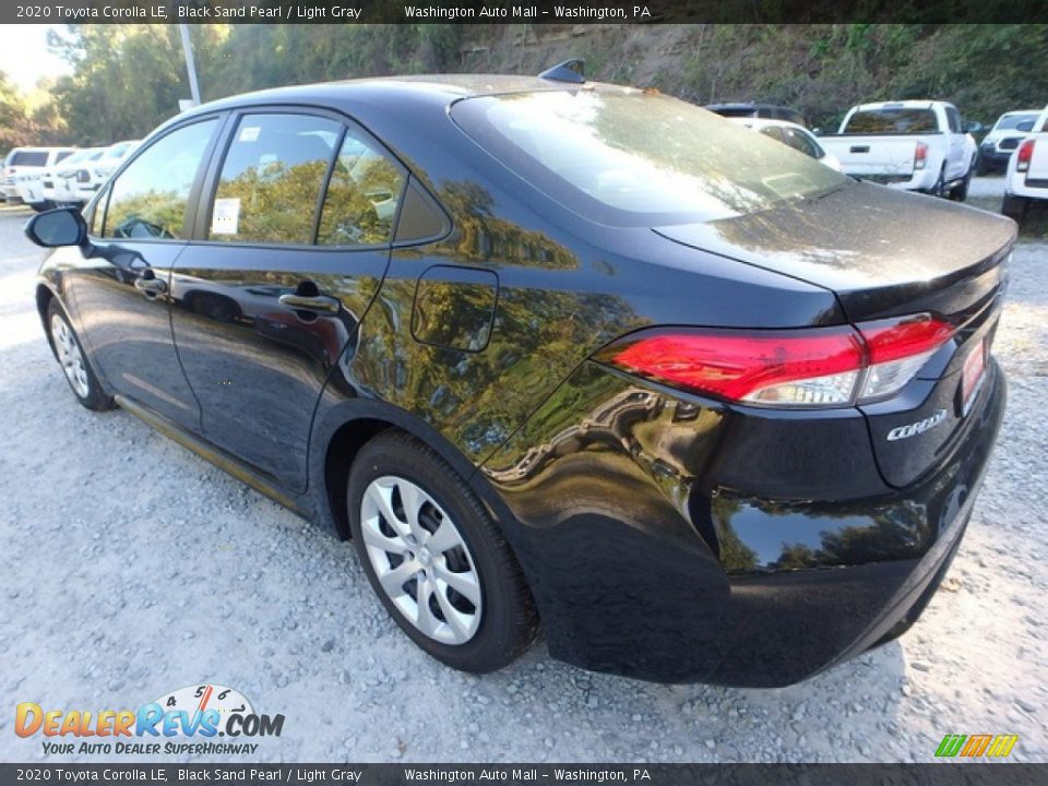 2020 Toyota Corolla LE Black Sand Pearl / Light Gray Photo #6