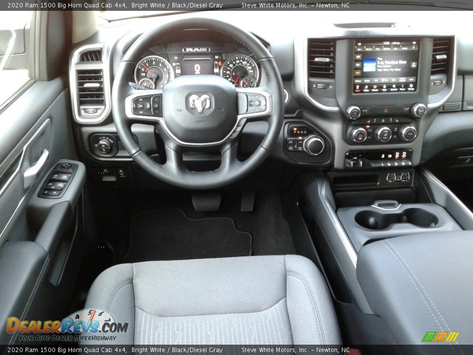 2020 Ram 1500 Big Horn Quad Cab 4x4 Bright White / Black/Diesel Gray Photo #30