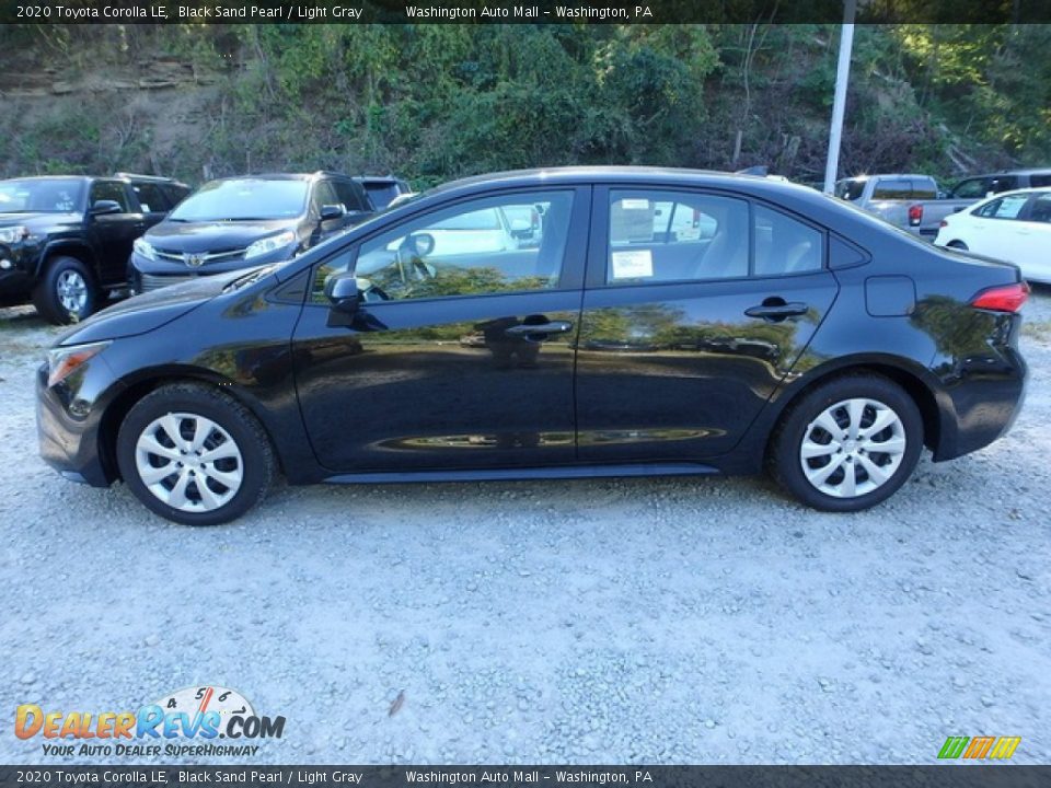2020 Toyota Corolla LE Black Sand Pearl / Light Gray Photo #7