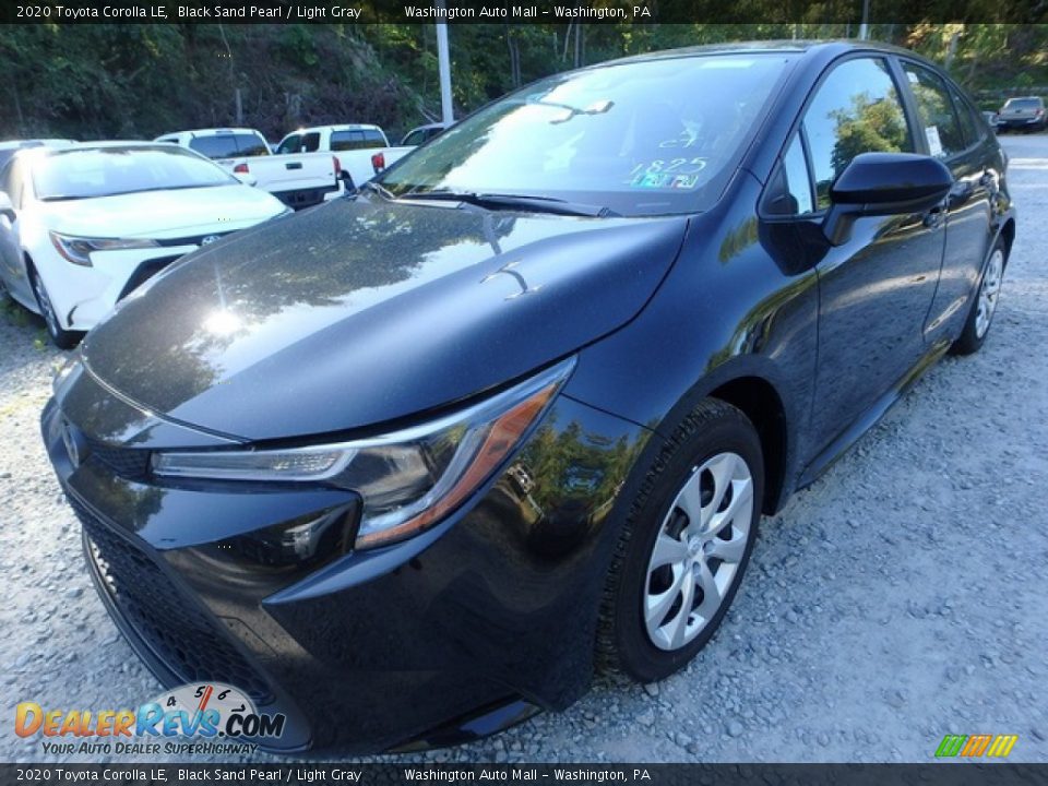 2020 Toyota Corolla LE Black Sand Pearl / Light Gray Photo #8
