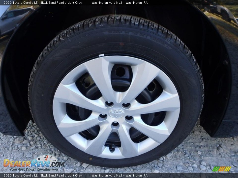 2020 Toyota Corolla LE Black Sand Pearl / Light Gray Photo #10