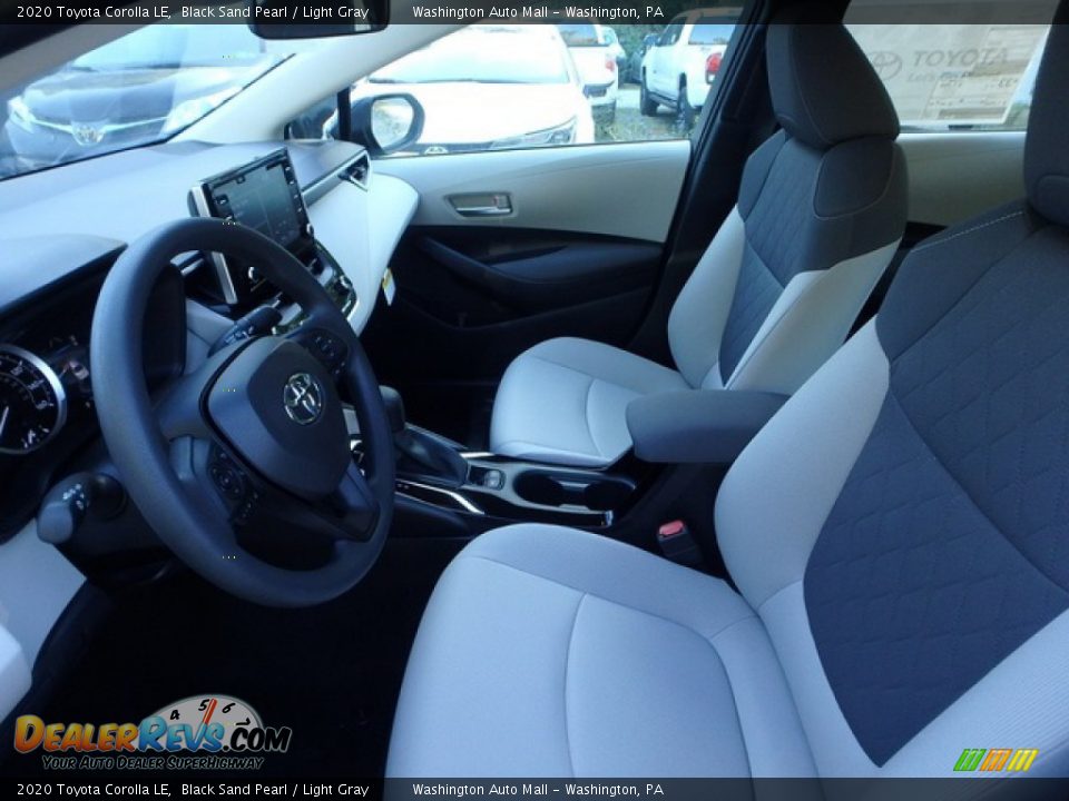 2020 Toyota Corolla LE Black Sand Pearl / Light Gray Photo #11