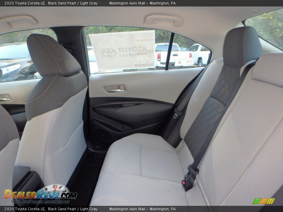 2020 Toyota Corolla LE Black Sand Pearl / Light Gray Photo #12