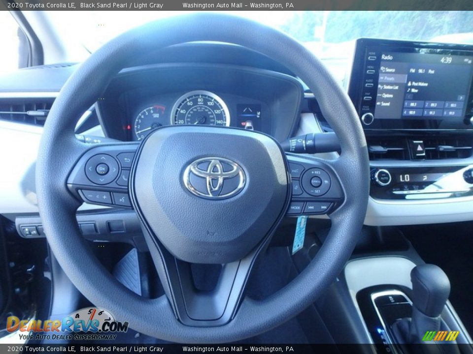 2020 Toyota Corolla LE Black Sand Pearl / Light Gray Photo #18