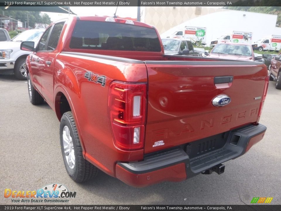 2019 Ford Ranger XLT SuperCrew 4x4 Hot Pepper Red Metallic / Ebony Photo #6