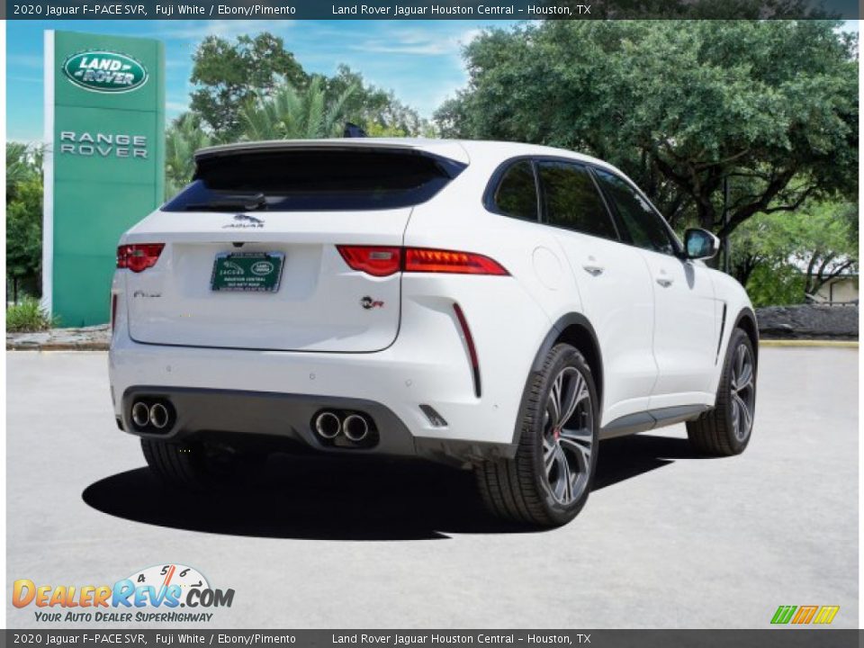 2020 Jaguar F-PACE SVR Fuji White / Ebony/Pimento Photo #4