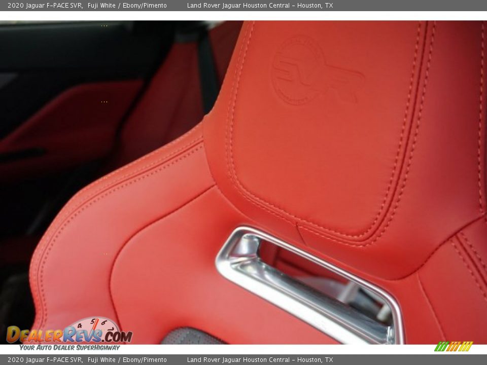 2020 Jaguar F-PACE SVR Fuji White / Ebony/Pimento Photo #11
